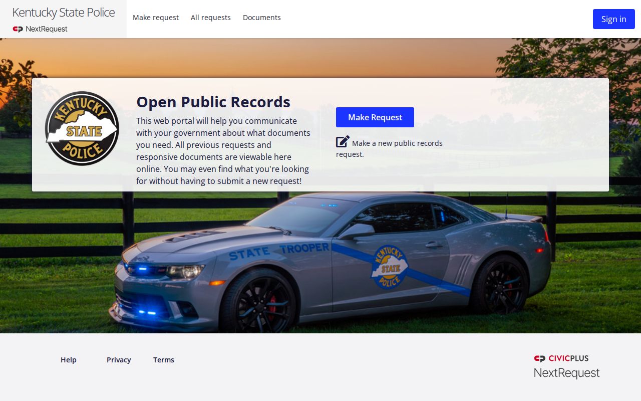 Estill County arrest history KSP NextRequest portal
