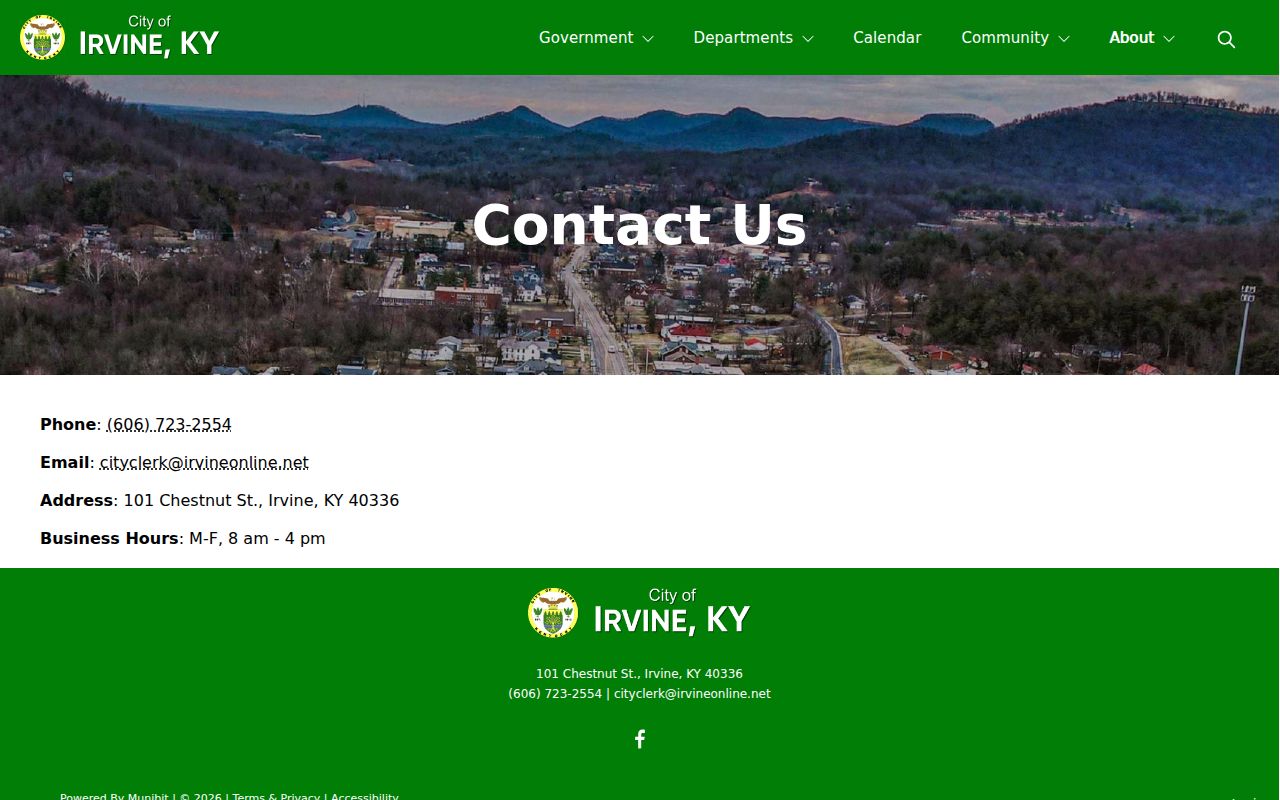 Irvine criminal records contact at City Hall