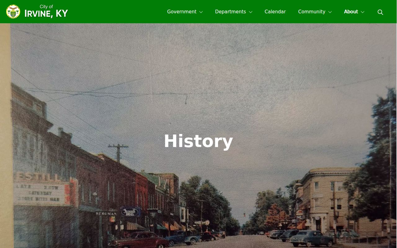 Irvine criminal records history and local development