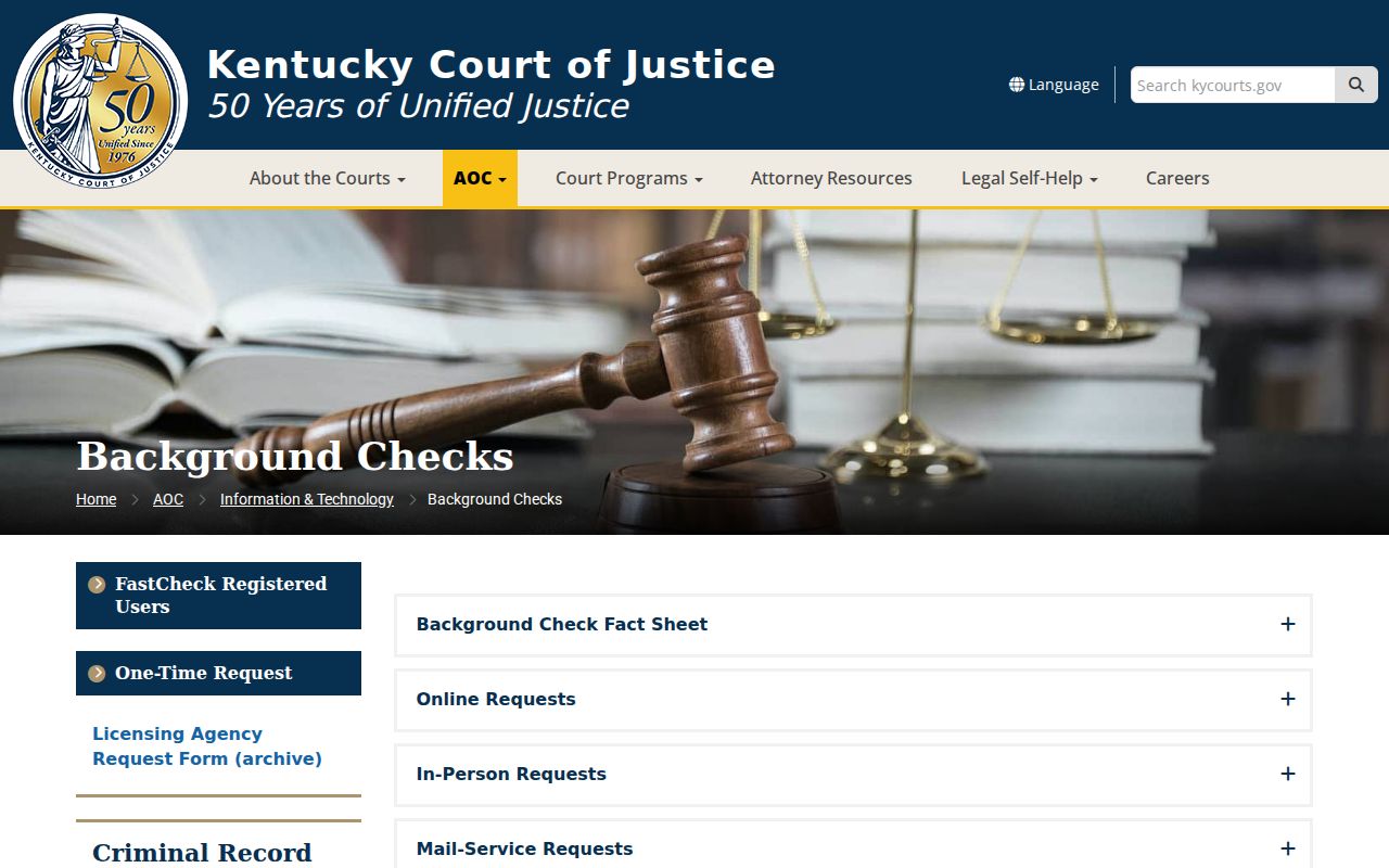 Estill County criminal record report information from Kentucky AOC